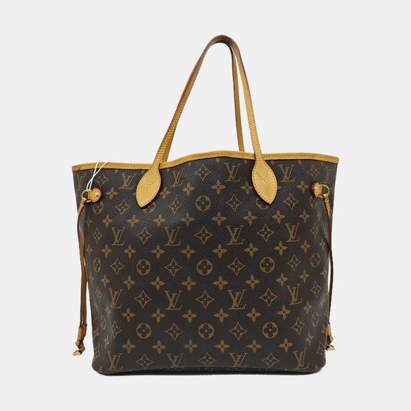NEVERFULL MM Monogram Coated Canvas Brown