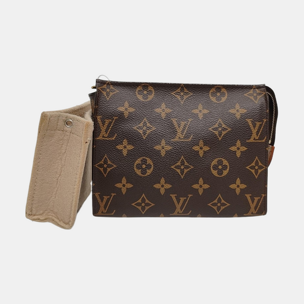 TOILET POCKET 19 Monogram Coated Canvas Brown
