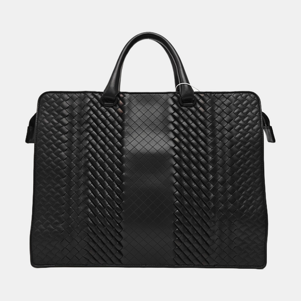 Calfskin Top Handle Bag Black