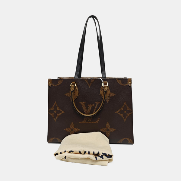 ONTHEGO MM Monogram Coated Canvas Brown