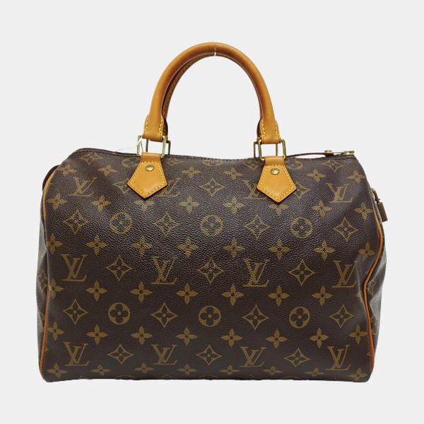 SPEEDY 30 Monogram Coated Canvas Brown