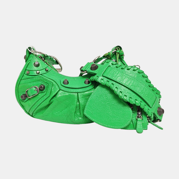 Le Cagole Mini Lambskin Green