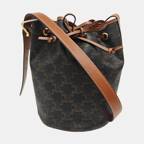 TRIOMPHE CANVAS Small Coated Canvas Brown