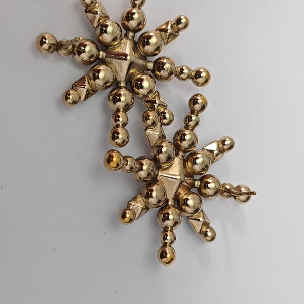 Metal Gold Stud Earrings