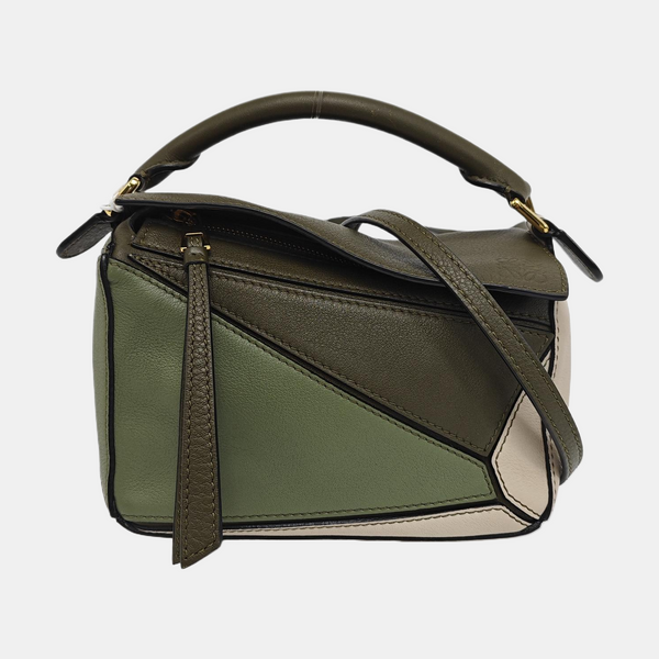 Puzzle Mini Calfskin Multicolor