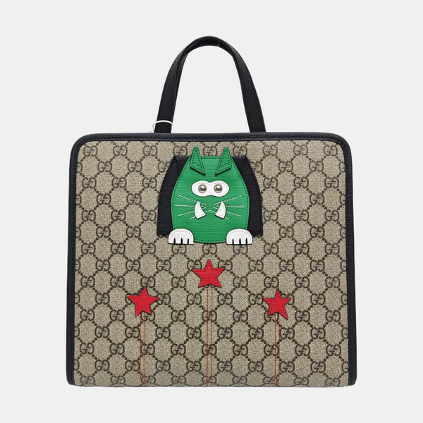 Monogram Coated Canvas Top Handle Bag Beige