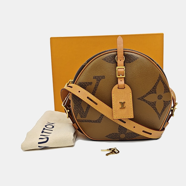 BOITE CHAPEAU MM Monogram Coated Canvas Brown