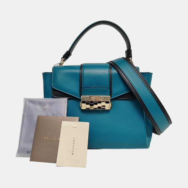 SERPENTI VIPER Calfskin Blue