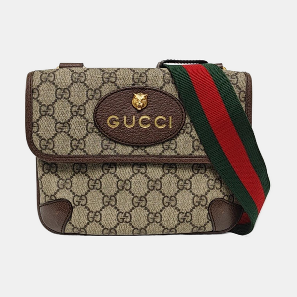 Neo Vintage Small Monogram Coated Canvas Beige