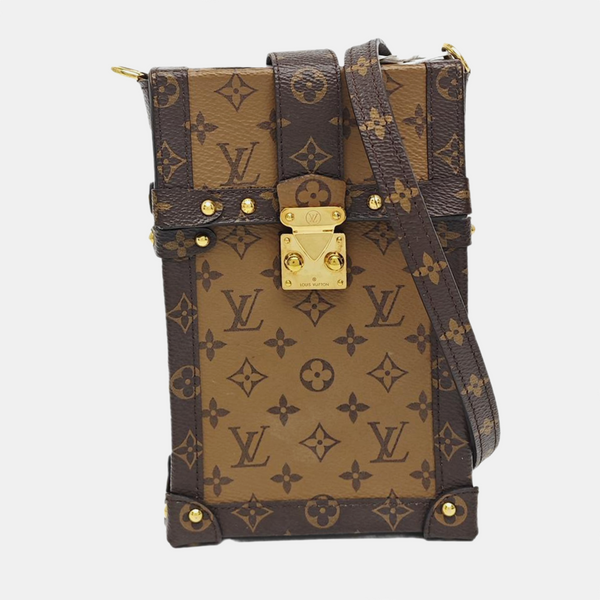 TRUNK Monogram Coated Canvas Brown