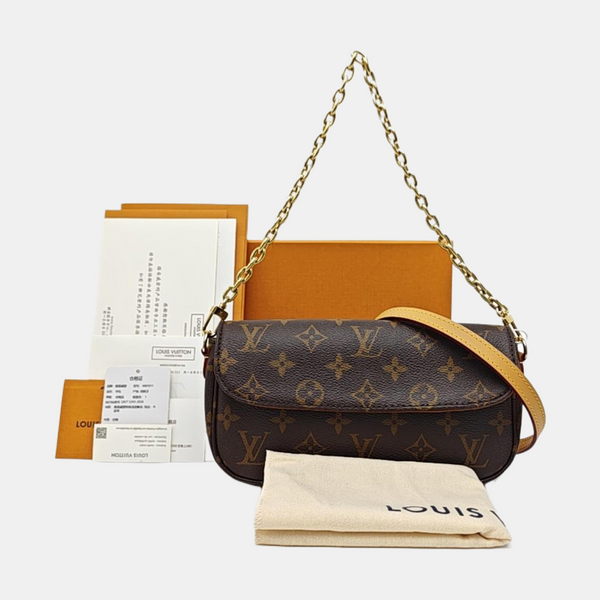 IVY Monogram Coated Canvas Brown