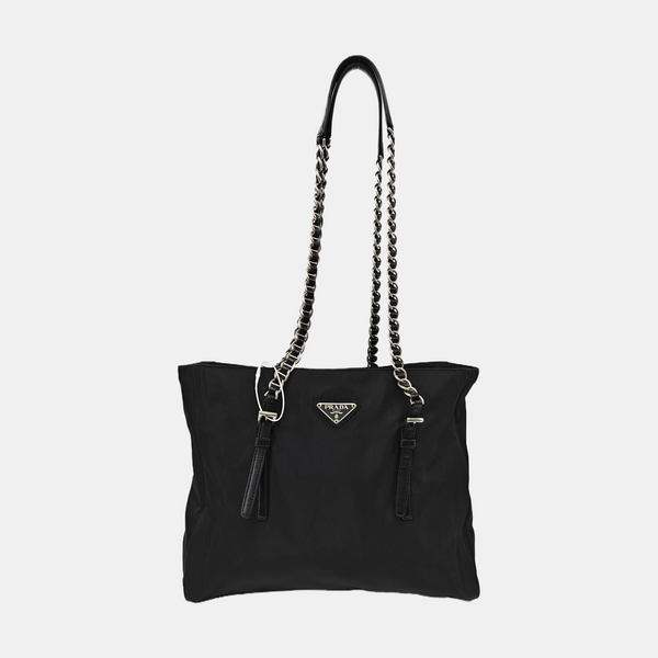 Nylon Shoulder Bag Black