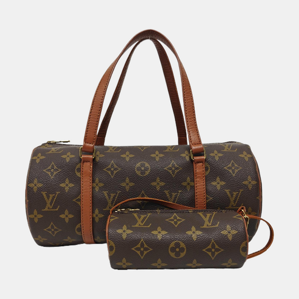 PAPILLON 30 Monogram Coated Canvas Brown