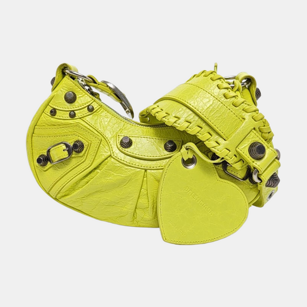 Le Cagole Mini Lambskin Yellow