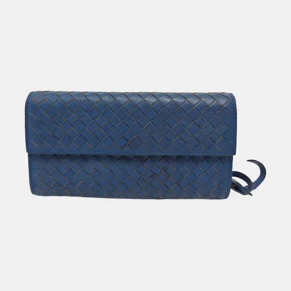 Lambskin Wallet Blue