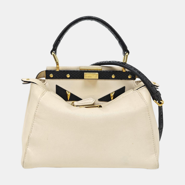 Peekaboo Mini Calfskin White