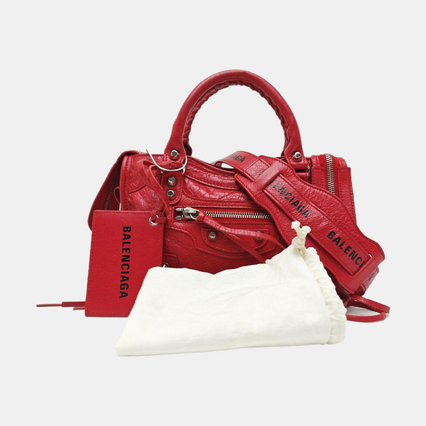 Classic City Mini Lambskin Red