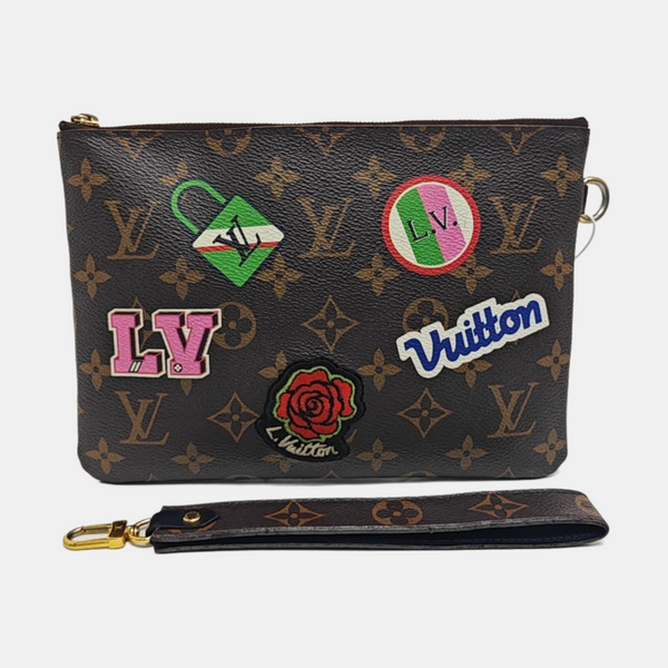 CITY Monogram Coated Canvas Brown