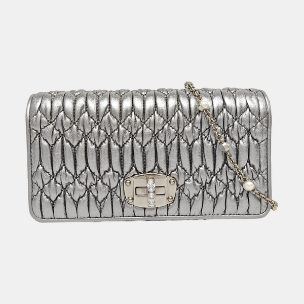 Crystal Lambskin Gray