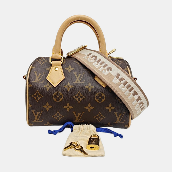 SPEEDY 20 Monogram Coated Canvas Brown