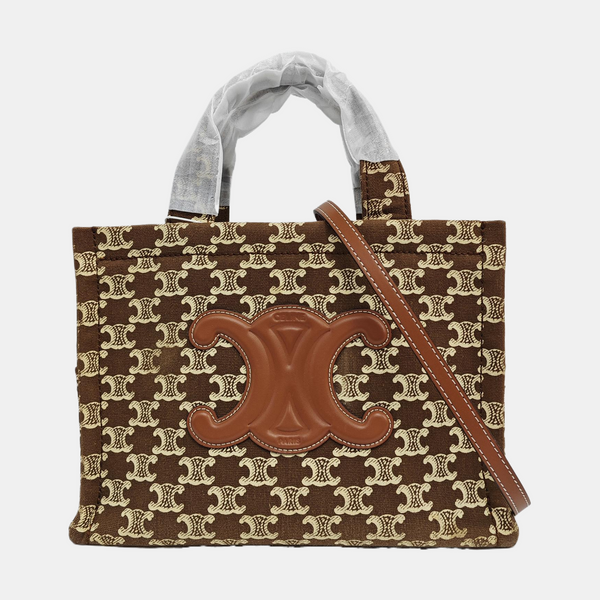 CABAS CELINE Small Fabric Brown