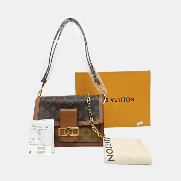 DAUPHINE MM Monogram Coated Canvas Brown