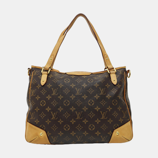ESTRELA MM Monogram Coated Canvas Brown