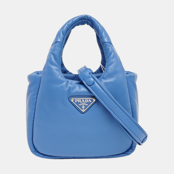 Lambskin Shoulder Bag Blue
