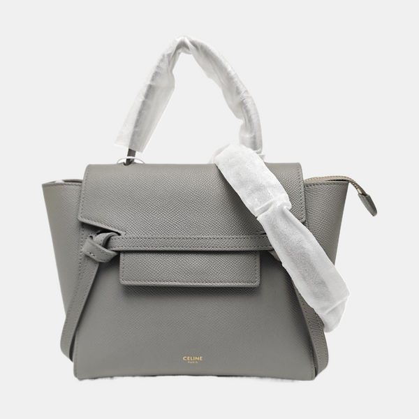 BELT Nano Calfskin Gray