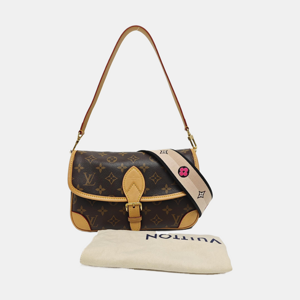 DIANE Monogram Coated Canvas Brown