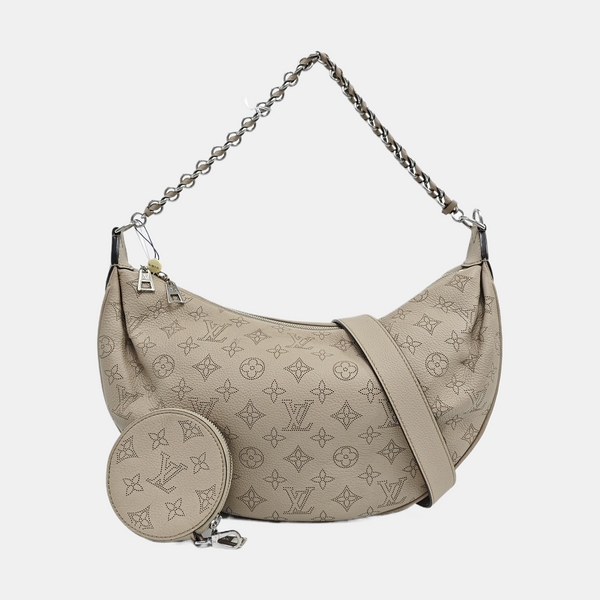 BAIA PM Monogram Calfskin Gray