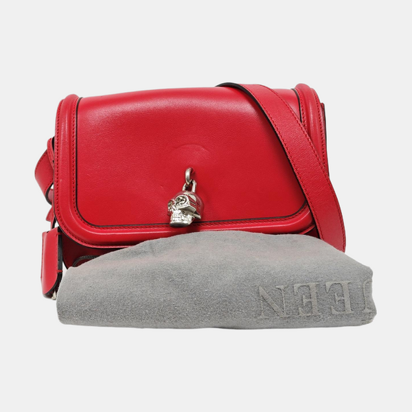 Calfskin Shoulder Bag Red