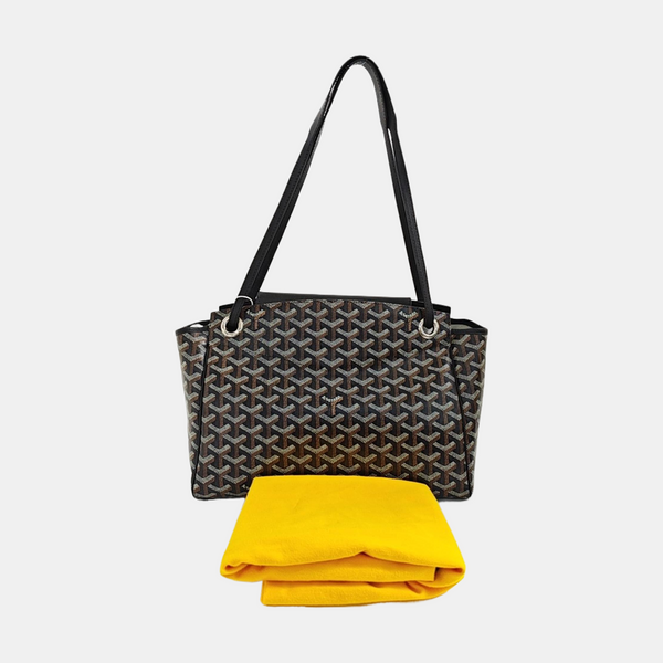 Coated Canvas Tote Bag PM Black