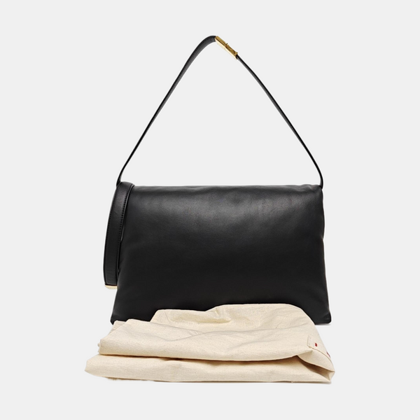 Calfskin Shoulder Bag Black