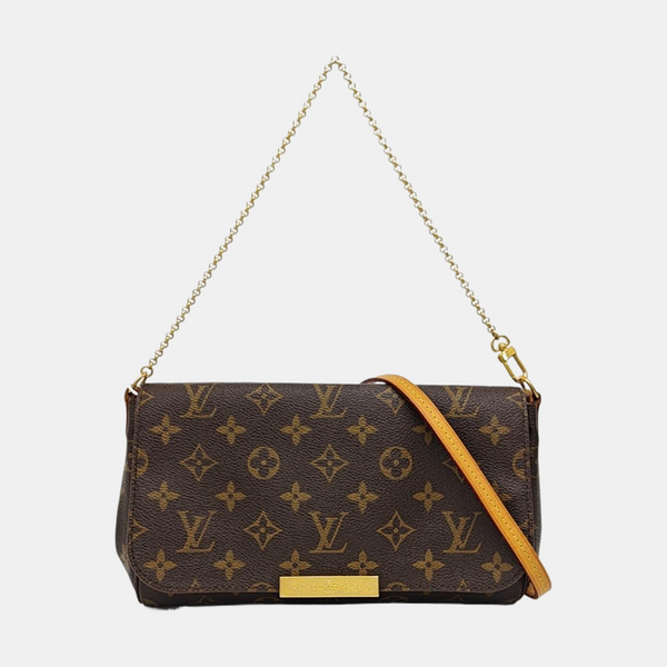 FAVORITE PM Monogram Coated Canvas Brown