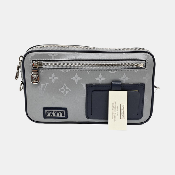 ALPHA Monogram Coated Canvas Silver