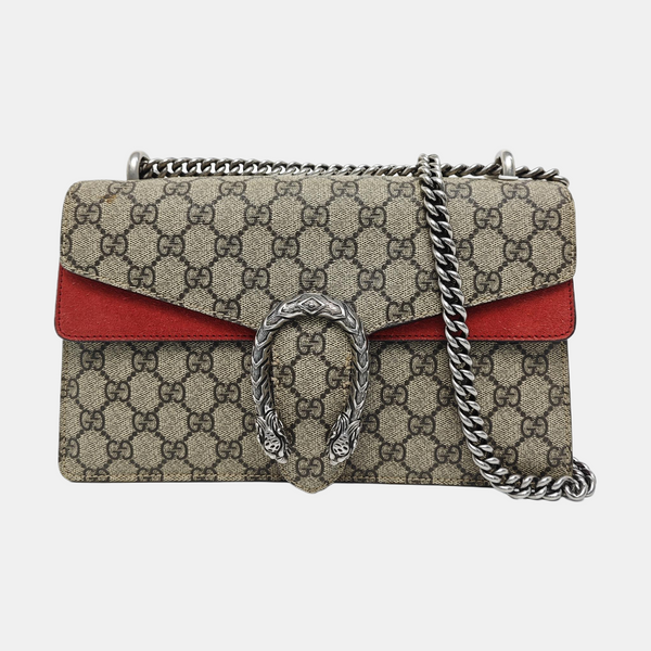 Dionysus Small Monogram Coated Canvas Black