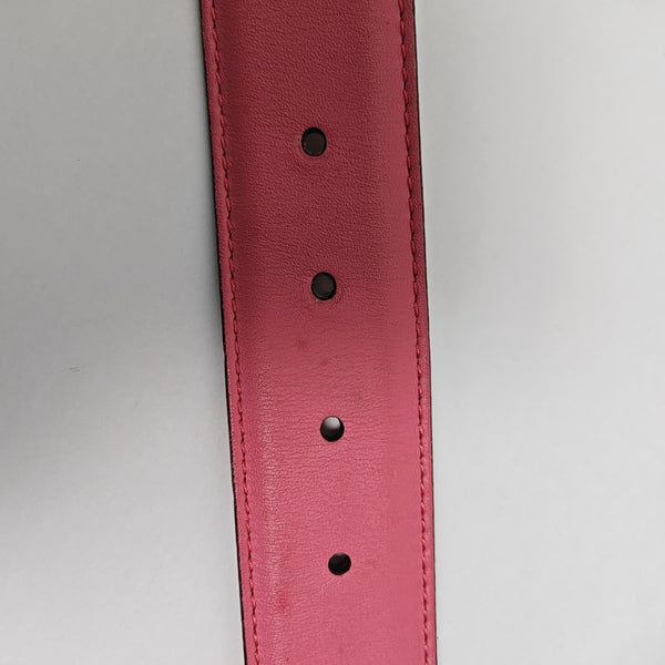 Leather Belt Red