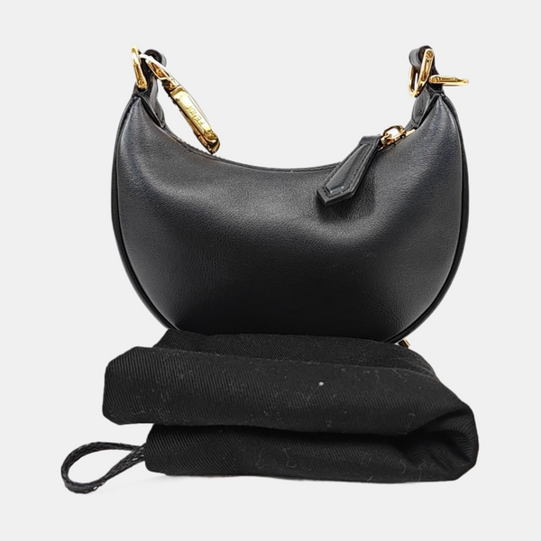 Calfskin Top Handle Bag Black