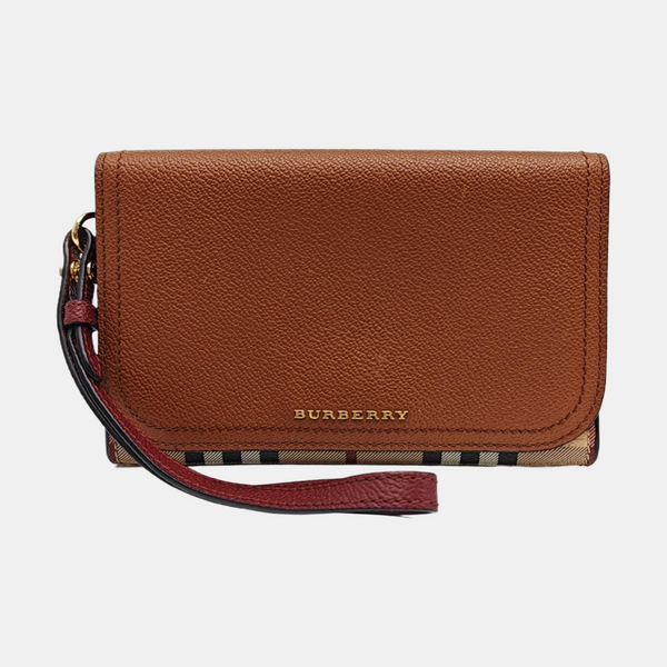 Calfskin Clutch Brown