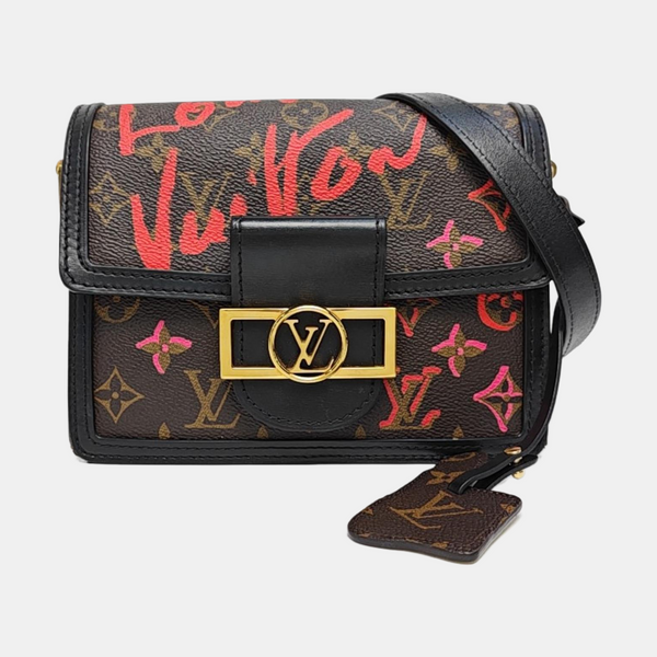 DAUPHINE Mini Monogram Coated Canvas Brown