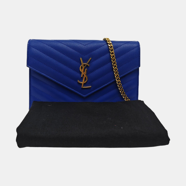 MONOGRAM WOC Chevron Calfskin Blue