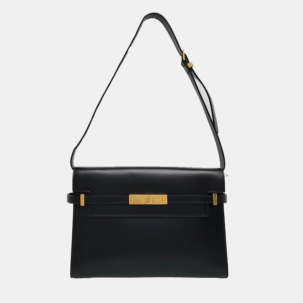 MANHATTAN Medium Calfskin Black