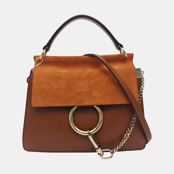 Faye Small Calfskin Brown