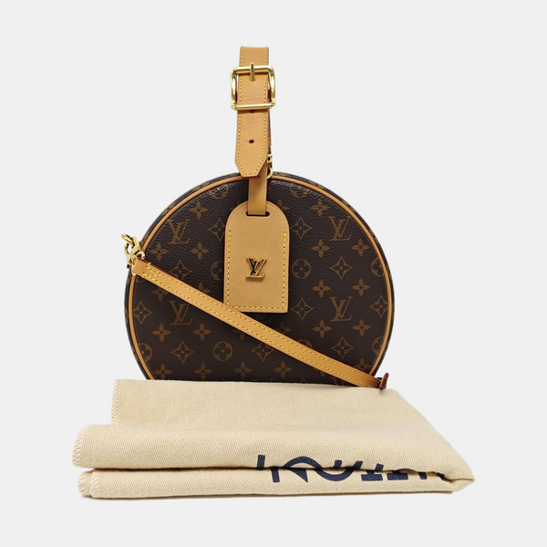 BOITE CHAPEAU PM Monogram Coated Canvas Brown