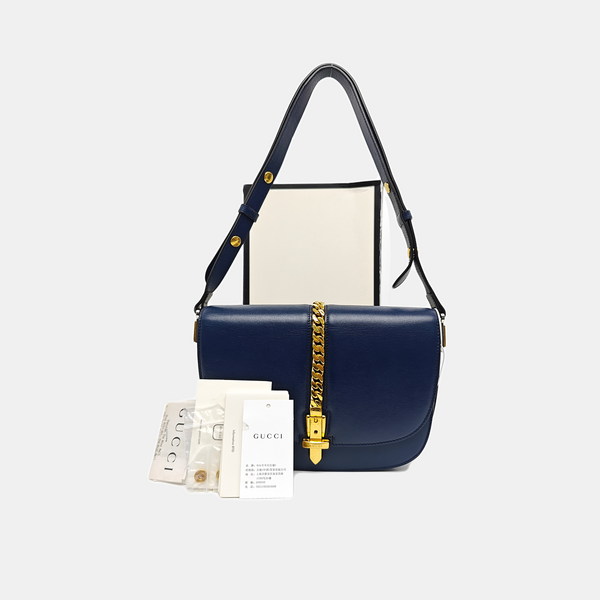 Sylvie 1969 Small Calfskin Blue