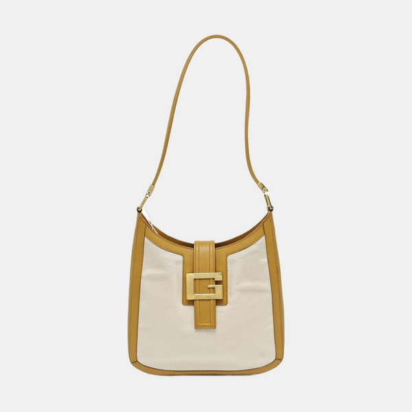 Canvas Shoulder Bag Beige