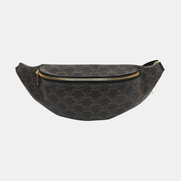 TRIOMPHE CANVAS Large Coated Canvas Black