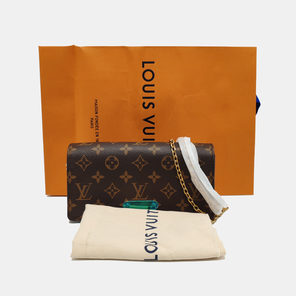 Lily Monogram Coated Canvas Brown