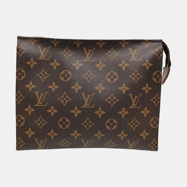 TOILET POCKET 26 Monogram Coated Canvas Brown
